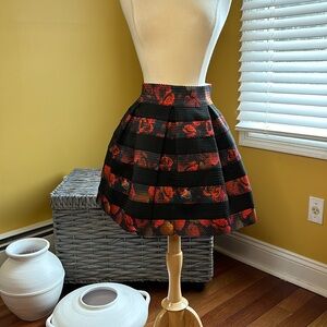 Black and Red GUESS Circle Skirt